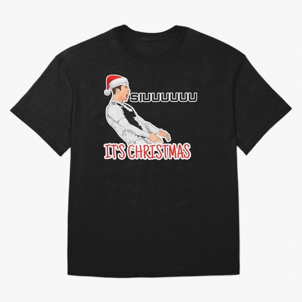 Siuuu it¡¯s Christmas CR7 funny Oversized T-Shirt Follow the Road to Match Day Hype around FIFA World Cup 2026, CR7, France and Portugal, Fan Favorite Moments, National Team Passion, Big Match Drama and Soccer History; Built for Supporters Chasing