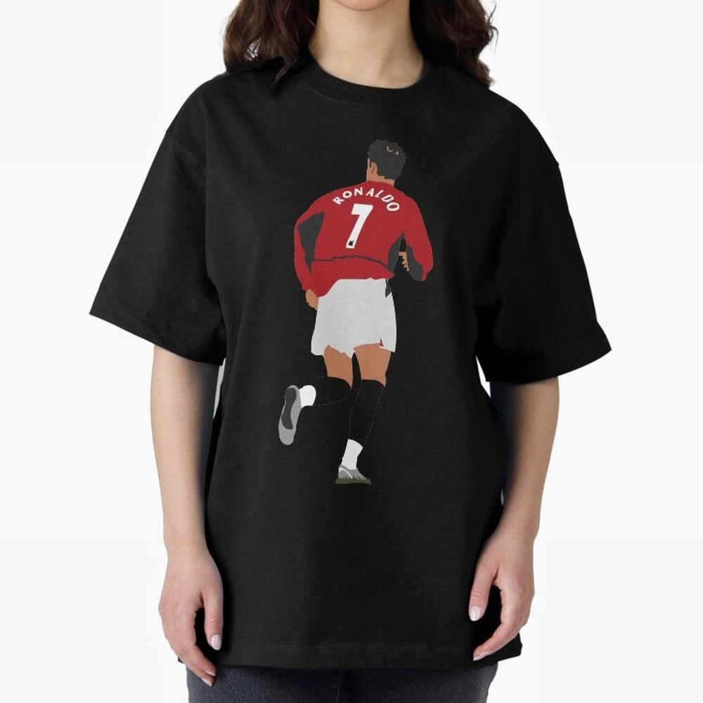 Ronaldo - Man Utd - 2004 Oversized T-Shirt Celebrate the Road through FIFA World Cup 2026 Group Stage Spirit, Centered on Portugal, Spain and Germany, Haaland, Goal Celebration Energy, Supporter Heritage, Football Icons and Worldwide Tournament