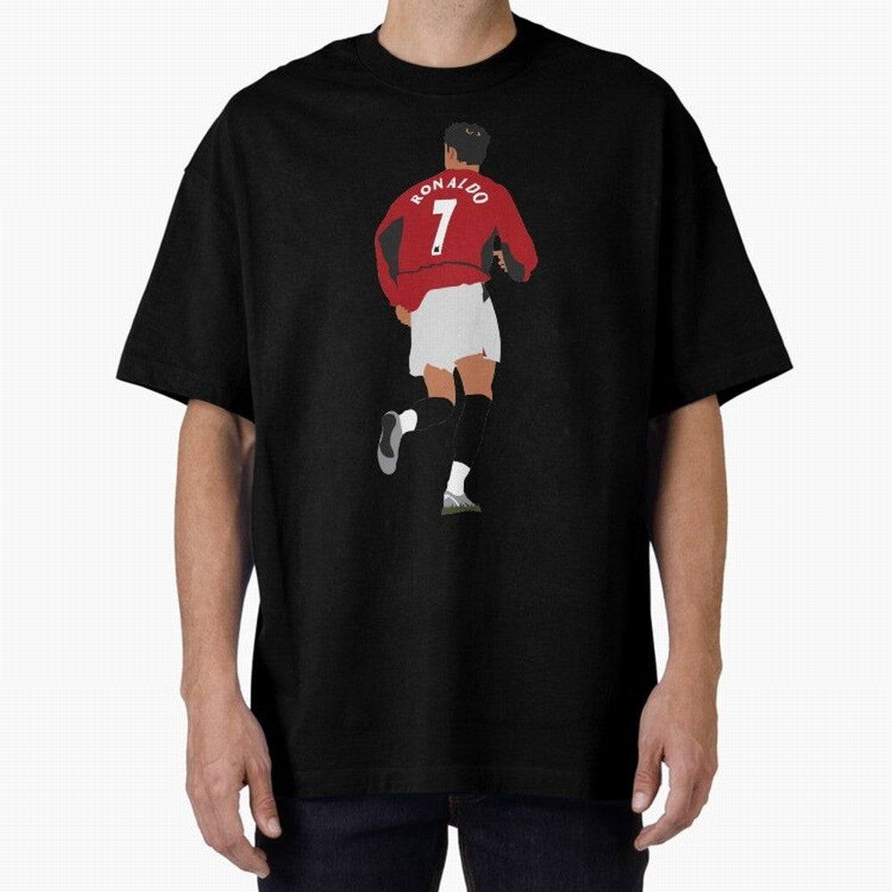 Ronaldo - Man Utd - 2004 Oversized T-Shirt Celebrate the Road through FIFA World Cup 2026 Group Stage Spirit, Centered on Portugal, Spain and Germany, Haaland, Goal Celebration Energy, Supporter Heritage, Football Icons and Worldwide Tournament