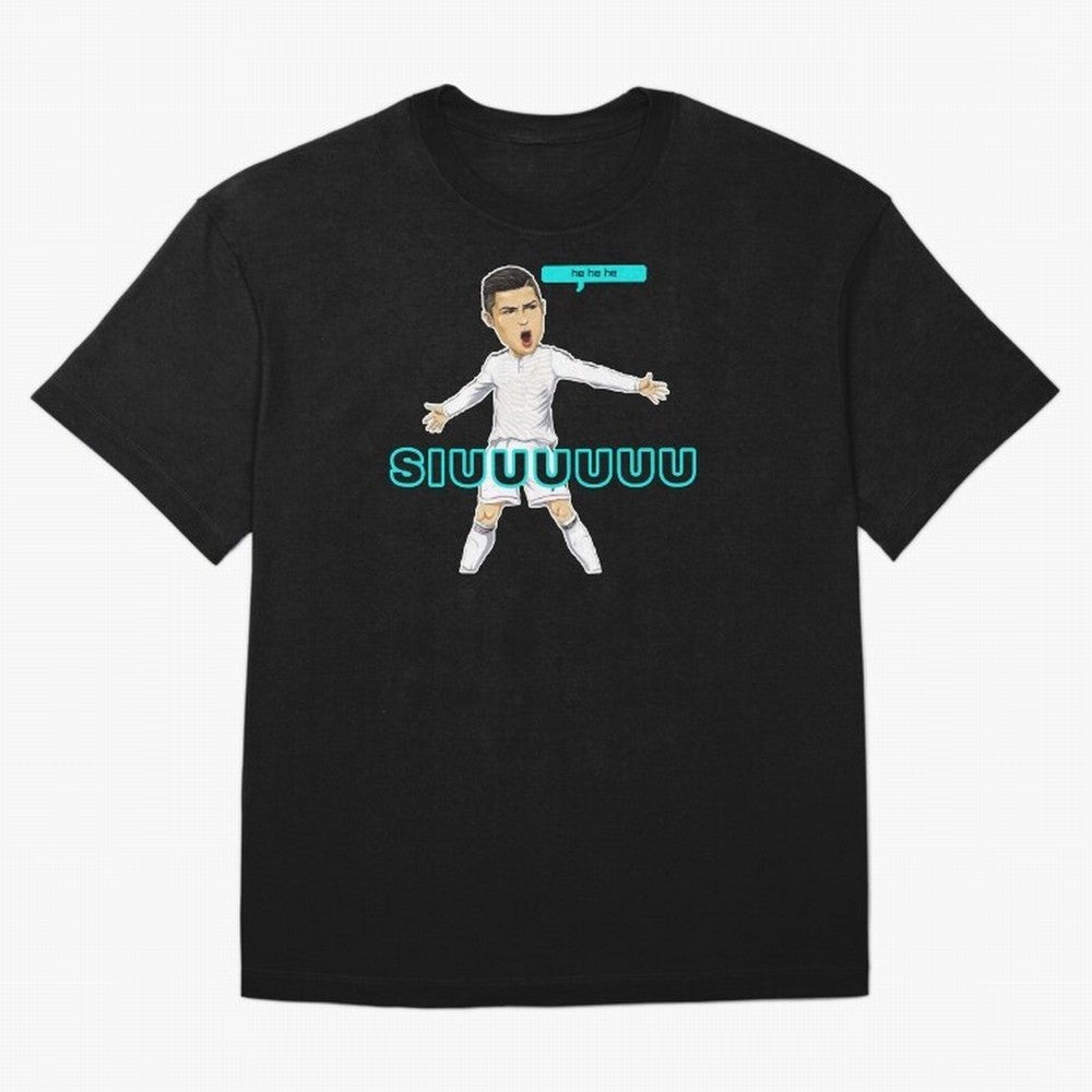Hehehe siuuu Oversized T-Shirt Enjoy the FIFA World Cup 2026 USA Canada Mexico Journey through CR7 Highlights, Argentina Pride, Worldwide Fan Energy, Dramatic Goals, Stadium Lights and Championship Celebrations; Great for Watch Parties, Sports