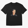 Cristiano Ronaldo Vector Art Graphics Design Oversized T-Shirt Bring Champion Energy into FIFA World Cup 2026 Group Stage for Fans of Neymar, Haaland and Cristiano Ronaldo and France and Portugal, Bringing Football History, Final Match Energy,
