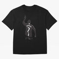 Cristiano Ronaldo 1 Oversized T-Shirt Carry the Colors and Pride of Global Football Passion for FIFA World Cup 2026 Group Stage, Centered on Haaland and Mbappe, England, France and Netherlands, Worldwide Fan Energy, Dramatic Goals, Stadium Lights