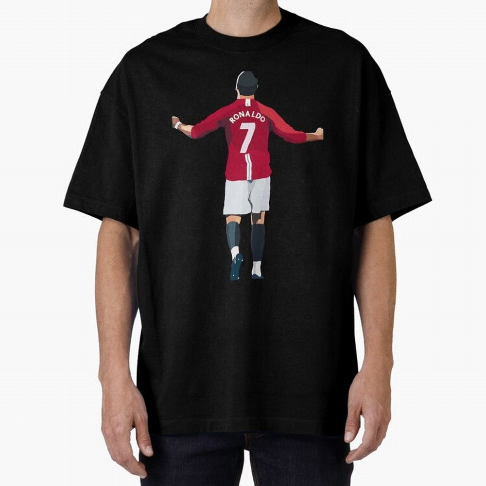 Legend Cristiano Ronaldo Oversized T-Shirt Stand Out with Spirit from FIFA World Cup 2026 Group Stage for Fans of Cristiano Ronaldo, Haaland and CR7 and France and Portugal, Bringing Goal Celebration Energy, Supporter Heritage, Football Icons and