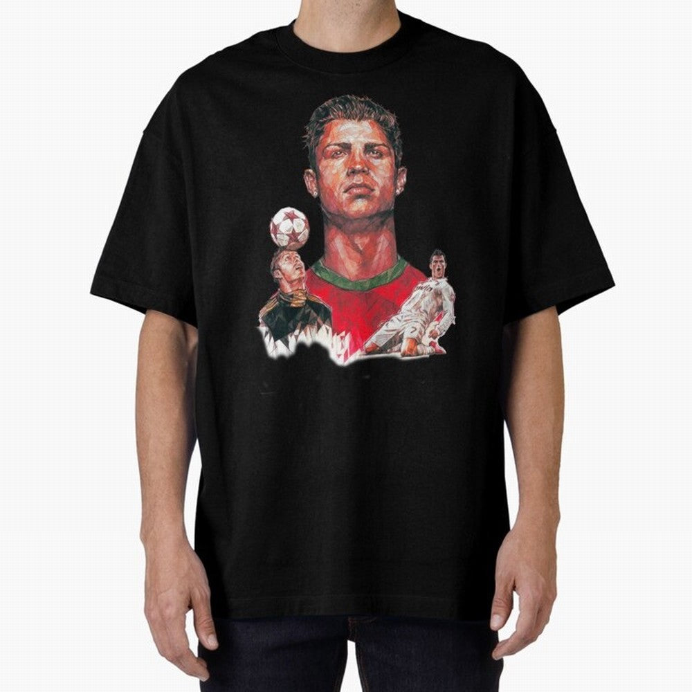 ronaldo Oversized T-Shirt Elevate FIFA World Cup 2026 Group Stage Built around Cristiano Ronaldo, Haaland and CR7, Brazil Energy, Tournament Hype, Historic Matchups, Family Viewing Parties and Global Sports Pride; Ideal for Passionate Fans Who Love