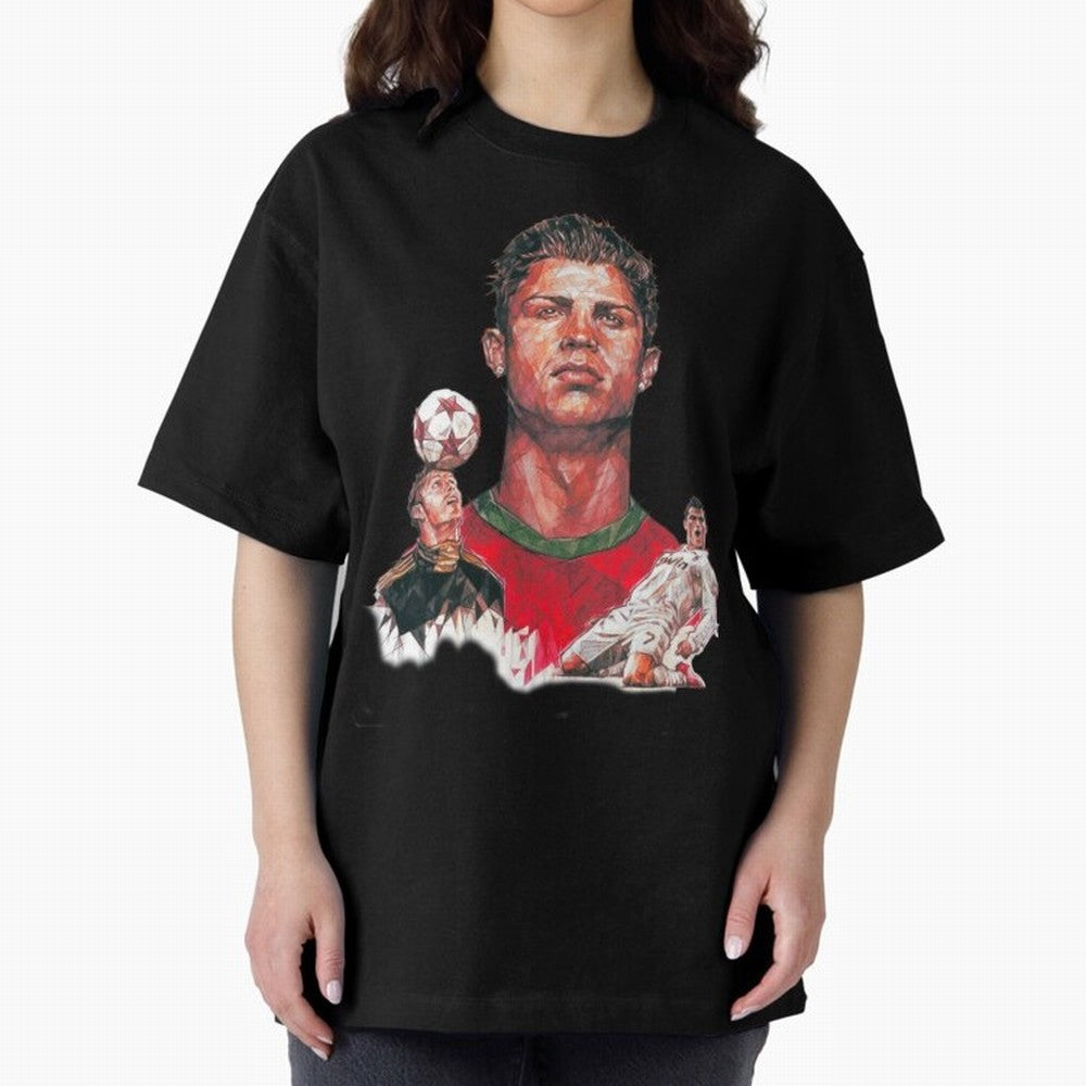 ronaldo Oversized T-Shirt Elevate FIFA World Cup 2026 Group Stage Built around Cristiano Ronaldo, Haaland and CR7, Brazil Energy, Tournament Hype, Historic Matchups, Family Viewing Parties and Global Sports Pride; Ideal for Passionate Fans Who Love