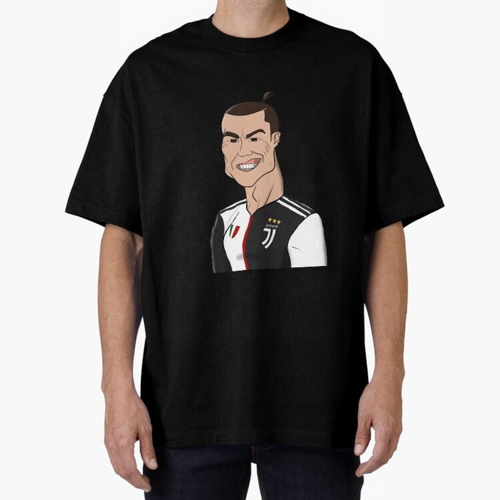 CR J Oversized T-Shirt Follow Global Football Passion for FIFA World Cup 2026, Made for CR7 and Messi, England and Germany, Tournament Hype, Historic Matchups, Family Viewing Parties and Global Sports Pride; Great for Watch Parties, Sports Bars,
