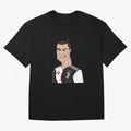 CR J Oversized T-Shirt Follow Global Football Passion for FIFA World Cup 2026, Made for CR7 and Messi, England and Germany, Tournament Hype, Historic Matchups, Family Viewing Parties and Global Sports Pride; Great for Watch Parties, Sports Bars,