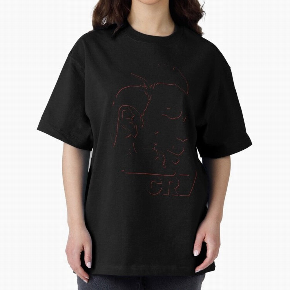 CR7 cristiano ronaldo logo Oversized T-Shirt Bring Trophy Dreams to FIFA World Cup 2026 Spirit, Centered on England, France and Netherlands, CR7, Championship Spirit, Famous Goals, Roaring Crowds and International Football Unity; Perfect for People