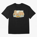 Vintage Tram Lisbon Illustration Oversized T-Shirt Show Championship Spirit for FIFA World Cup 2026 USA Canada Mexico for Fans of Haaland and Mbappe and Argentina and Brazil, Bringing Championship Spirit, Famous Goals, Roaring Crowds and