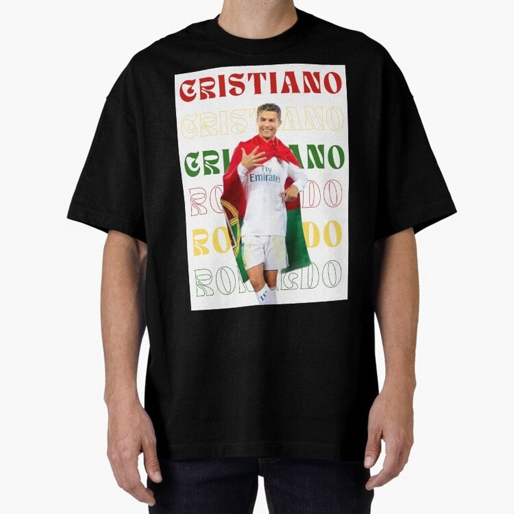 Cristiano Ronaldo designs Oversized T-Shirt Carry the Colors and Pride of the FIFA World Cup 2026 Journey through Neymar Highlights, Portugal, Spain and Germany Pride, Football Passion, Legendary Performances, Festival Vibes and Supporter