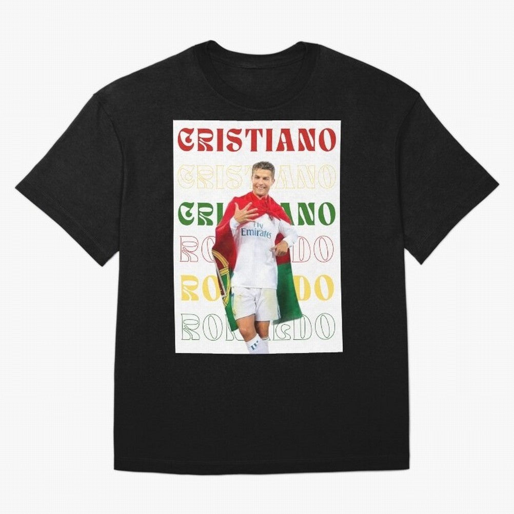 Cristiano Ronaldo designs Oversized T-Shirt Carry the Colors and Pride of the FIFA World Cup 2026 Journey through Neymar Highlights, Portugal, Spain and Germany Pride, Football Passion, Legendary Performances, Festival Vibes and Supporter