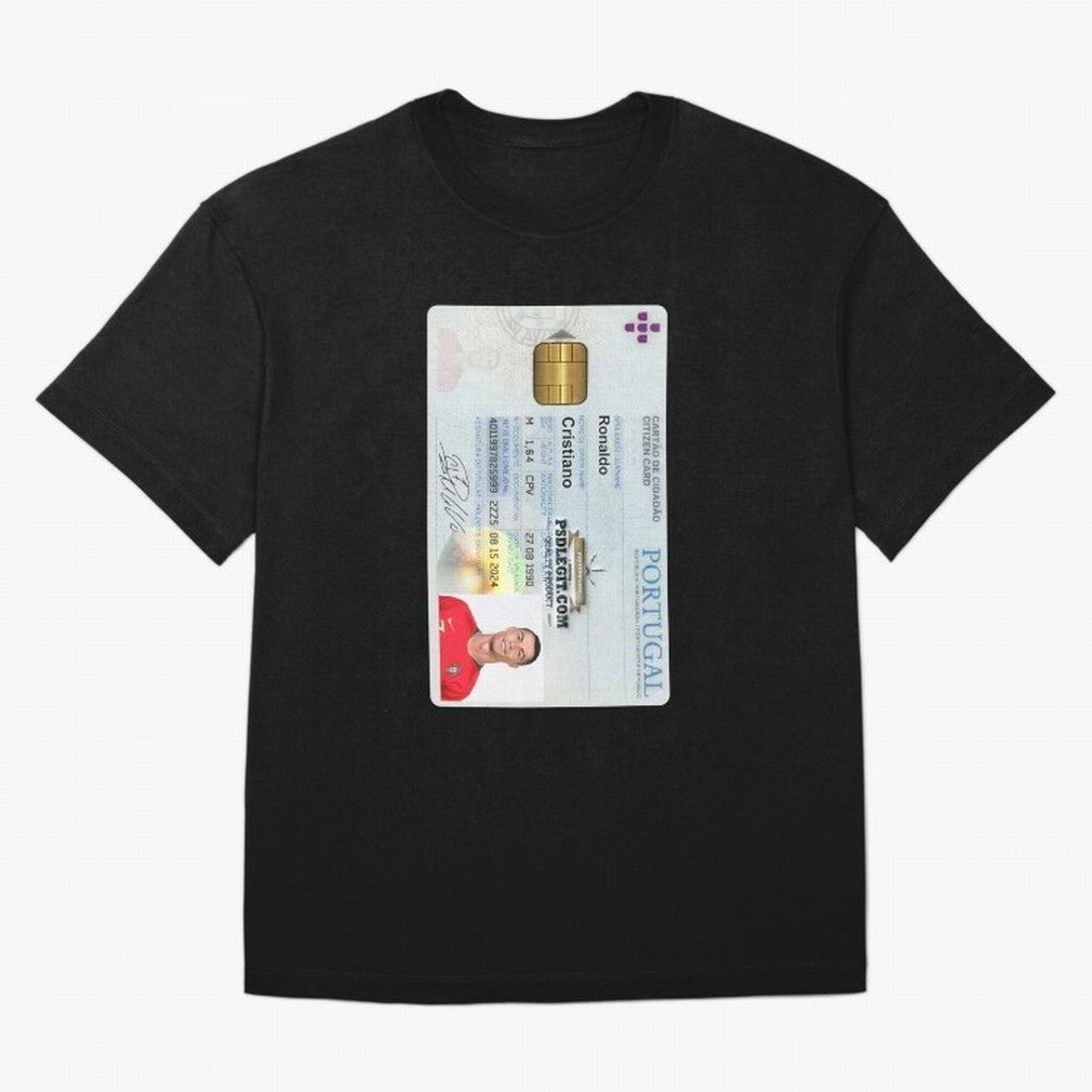 Cristiano Ronaldo CARD ID Oversized T-Shirt Celebrate Every Goal in FIFA World Cup 2026 Built around Cristiano Ronaldo, England, France and Netherlands Energy, Fan Favorite Moments, National Team Passion, Big Match Drama and Soccer History; Perfect