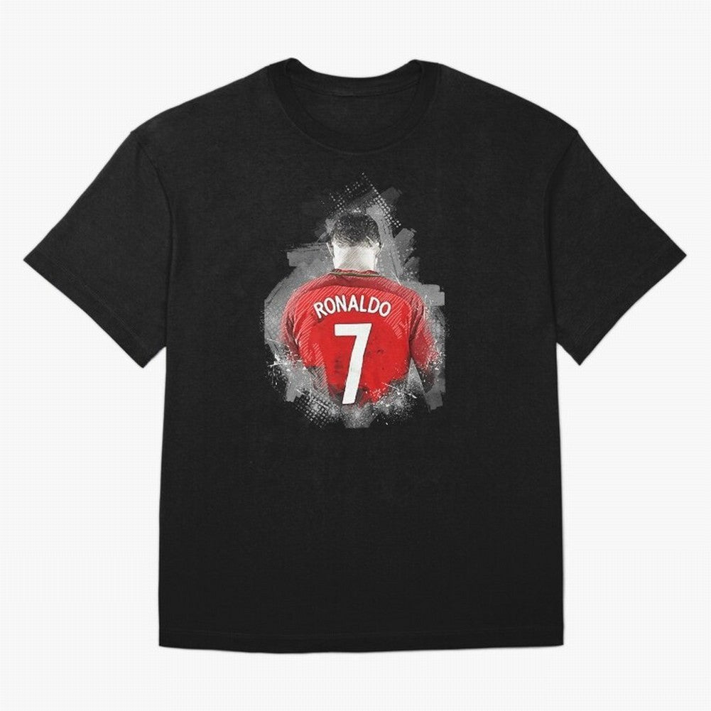 Cristiano Ronaldo Oversized T-Shirt Spotlight FIFA World Cup 2026 Group Stage Highlighting Cristiano Ronaldo, England Energy, Classic Soccer Heritage, Championship Pressure, Fan Loyalty and International Pride; Ideal for Passionate Fans Who Love