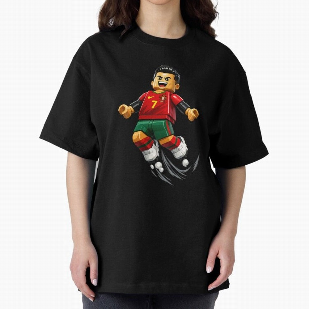 Cristiano Ronaldo. Siuuuuuu! Lego Mundial Oversized T-Shirt Fuel the FIFA World Cup 2026 Journey through Messi Highlights, Brazil Pride, Football History, Final Match Energy, Crowd Noise and Once in a Lifetime Moments; Ideal for Football Dads,