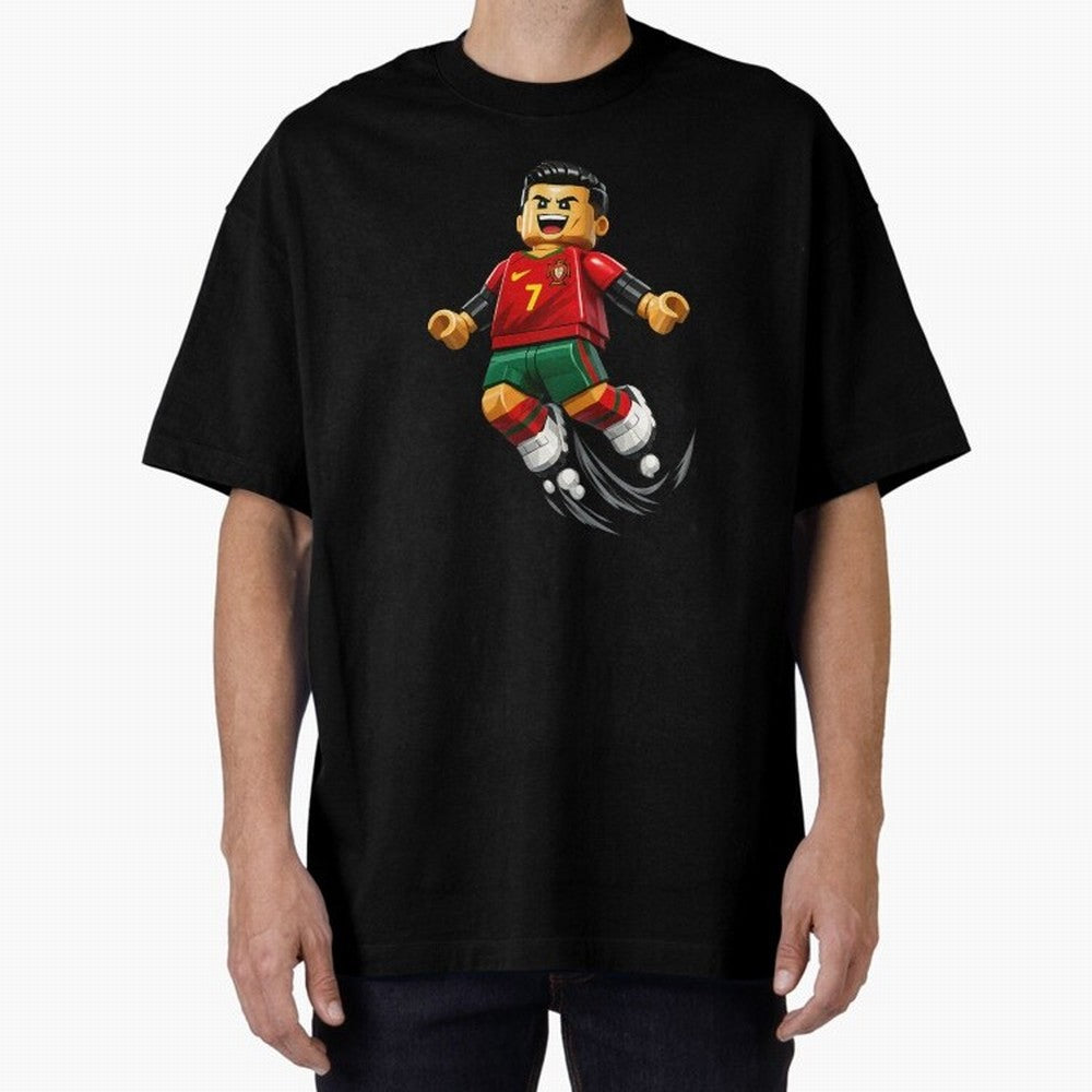 Cristiano Ronaldo. Siuuuuuu! Lego Mundial Oversized T-Shirt Fuel the FIFA World Cup 2026 Journey through Messi Highlights, Brazil Pride, Football History, Final Match Energy, Crowd Noise and Once in a Lifetime Moments; Ideal for Football Dads,