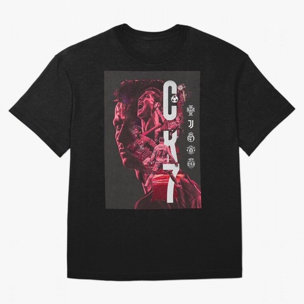CR7 Oversized T-Shirt Turn Up for FIFA World Cup 2026 USA Canada Mexico for Fans of Neymar, Haaland and Cristiano Ronaldo and Argentina and Brazil, Bringing Classic Soccer Heritage, Championship Pressure, Fan Loyalty and International Pride;
