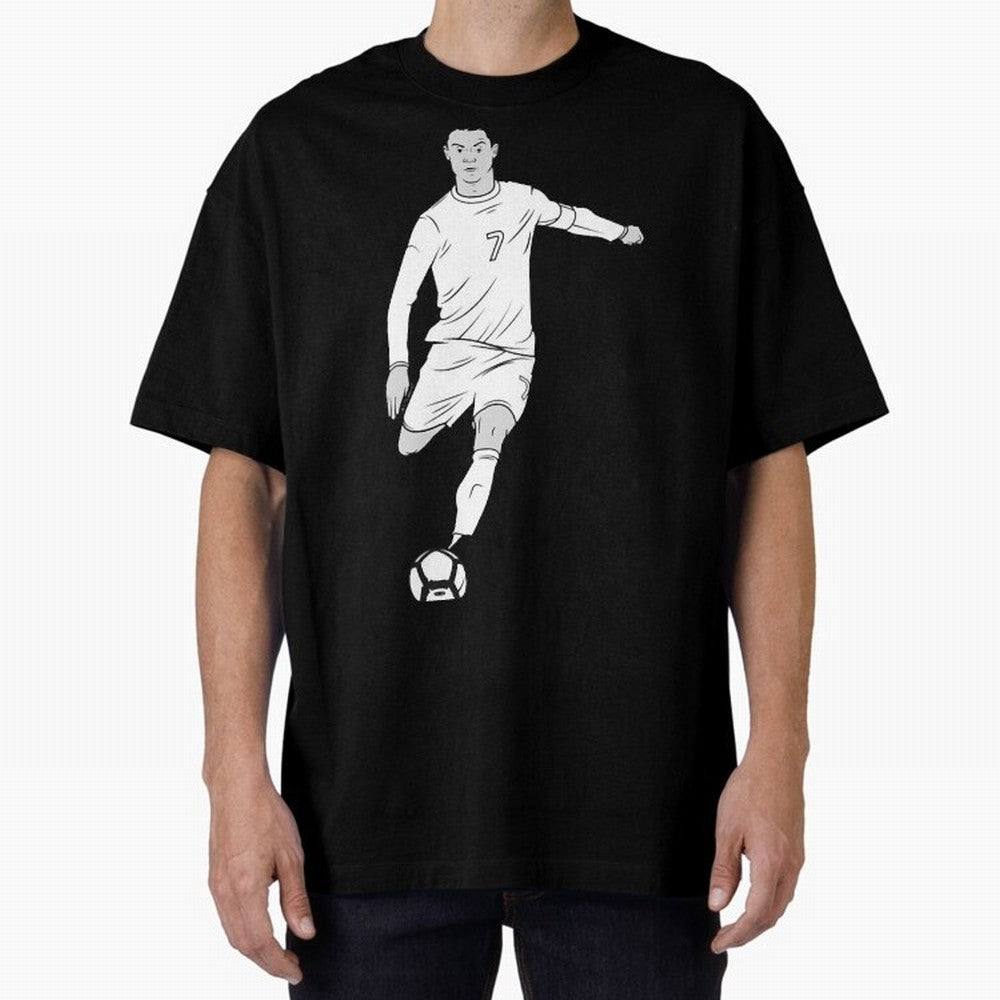 Cristiano Ronaldo Oversized T-Shirt Bring Retro Soccer Energy to the FIFA World Cup 2026 Journey through Messi and Cristiano Ronaldo Highlights, Spain Pride, Worldwide Fan Energy, Dramatic Goals, Stadium Lights and Championship Celebrations;