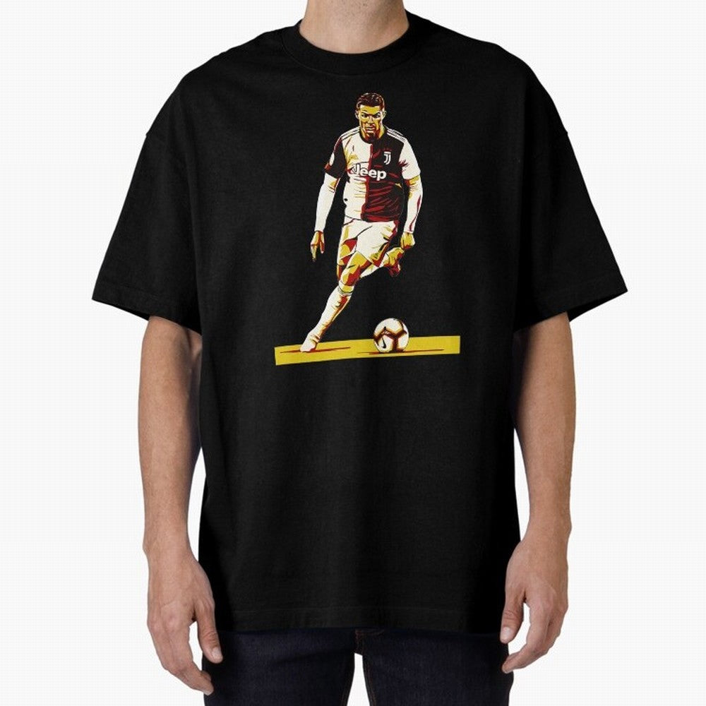 Cristiano Ronaldo Oversized T-Shirt Join Supporters Worldwide for Match Day Hype around FIFA World Cup 2026 USA Canada Mexico, Mbappe and Neymar, Argentina and Brazil, Vintage Soccer Flavor, Modern Football Stars, National Flags and Final Night