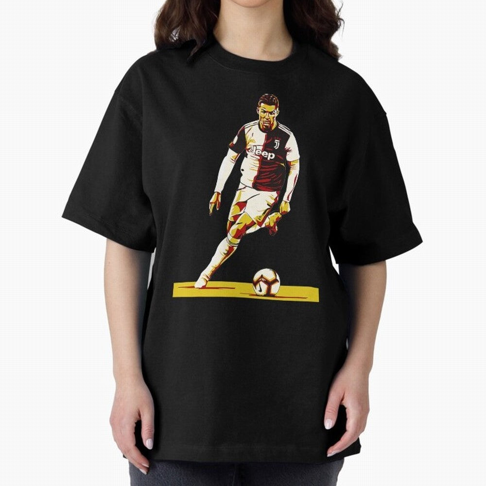 Cristiano Ronaldo Oversized T-Shirt Join Supporters Worldwide for Match Day Hype around FIFA World Cup 2026 USA Canada Mexico, Mbappe and Neymar, Argentina and Brazil, Vintage Soccer Flavor, Modern Football Stars, National Flags and Final Night