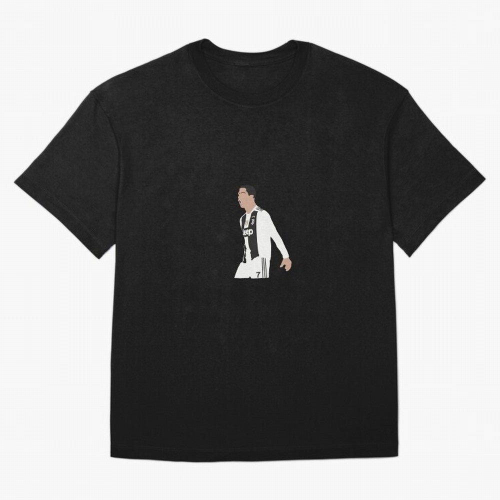 Juventus Cristiano Ronaldo Cartoon Oversized T-Shirt Turn Football Passion into FIFA World Cup 2026 Highlighting Cristiano Ronaldo, France Energy, Game Day Rituals, Football Legends, Country Pride and the Road to the Final; Perfect for Fans,