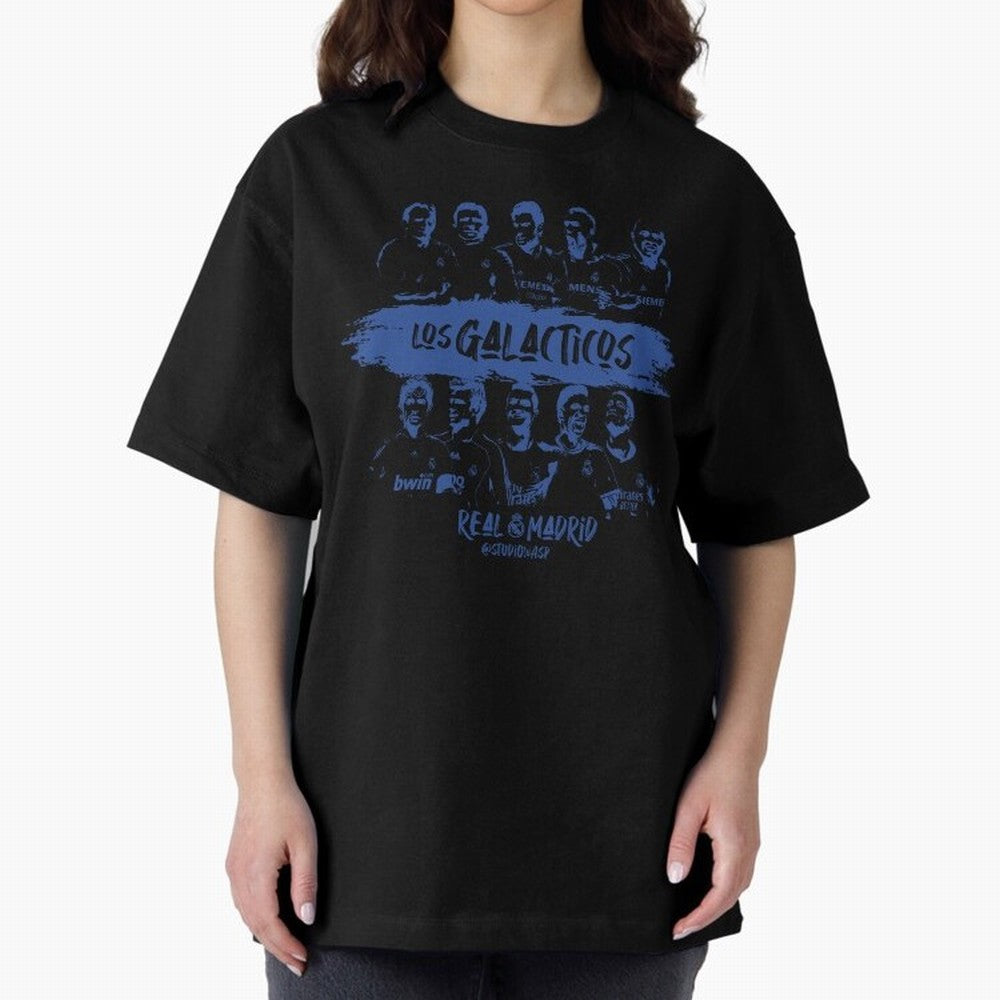 Los Galacticos Oversized T-Shirt Represent Football Lovers during FIFA World Cup 2026 USA Canada Mexico Spirit, Featuring Brazil, Portugal and Argentina, Messi and Cristiano Ronaldo, Worldwide Fan Energy, Dramatic Goals, Stadium Lights and