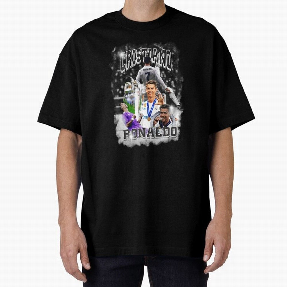 Cristiano Ronaldo Oversized T-Shirt Support the Legends of the FIFA World Cup 2026 USA Canada Mexico Journey through Cristiano Ronaldo, Haaland and CR7 Highlights, Argentina and Brazil Pride, Fan Favorite Moments, National Team Passion, Big Match