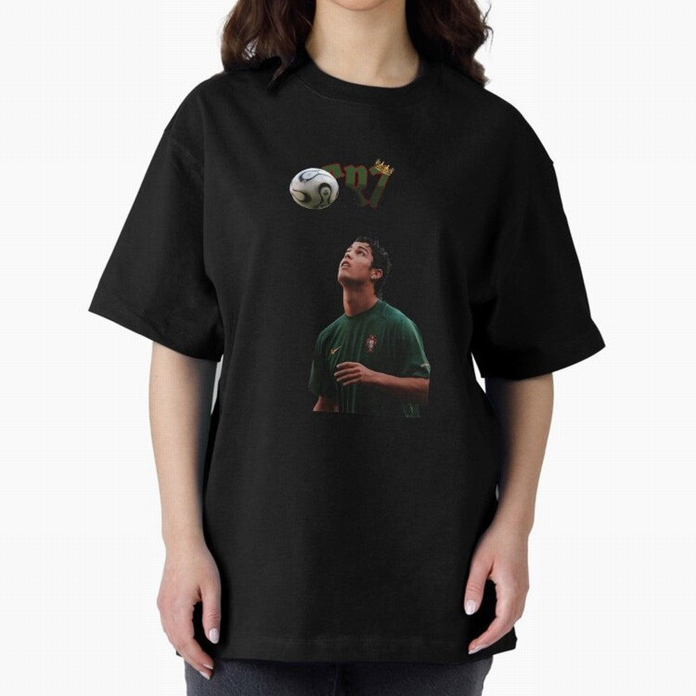 Cristiano Ronaldo Oversized T-Shirt Carry National Pride through Global Football Passion for FIFA World Cup 2026, Filled with Messi, CR7 and Mbappe, Argentina and Brazil, Stadium Chants, National Pride, Trophy Dreams and Unforgettable Football