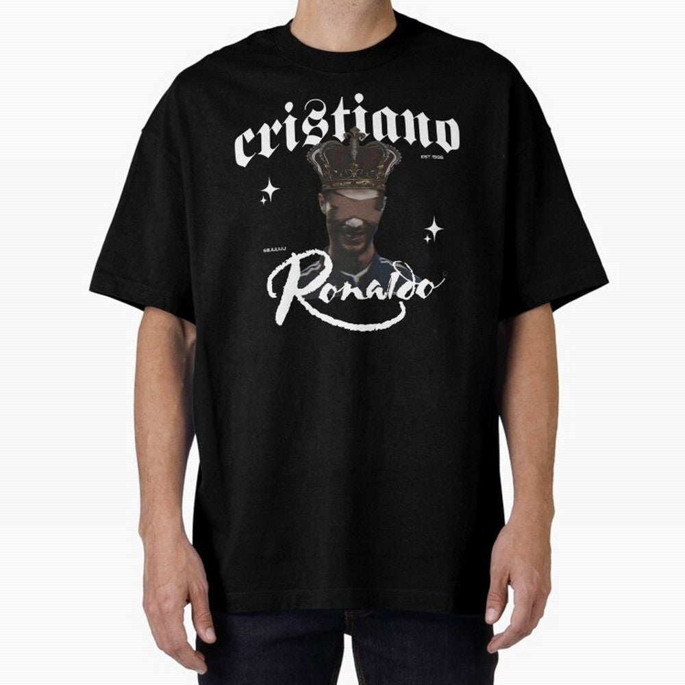 CR7 King edition Oversized T-Shirt Feel International Energy from FIFA World Cup 2026 Centered on CR7, Argentina Energy, Stadium Memories, Football Loyalty, International Chants and Championship Tradition; Great for Watch Parties, Sports Bars,