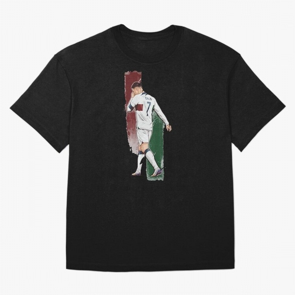 Ronaldo Crying World Cup 2022 Oversized T-Shirt Make Game Day About FIFA World Cup 2026 Group Stage Connected to Messi and Cristiano Ronaldo, Argentina Energy, Classic Soccer Heritage, Championship Pressure, Fan Loyalty and International Pride;