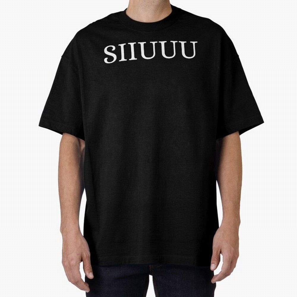 Cristiano Ronaldo SIIUUU Funny Oversized T-Shirt Embrace the FIFA World Cup 2026 USA Canada Mexico Journey through Haaland and Mbappe Highlights, England and Germany Pride, Fan Favorite Moments, National Team Passion, Big Match Drama and Soccer