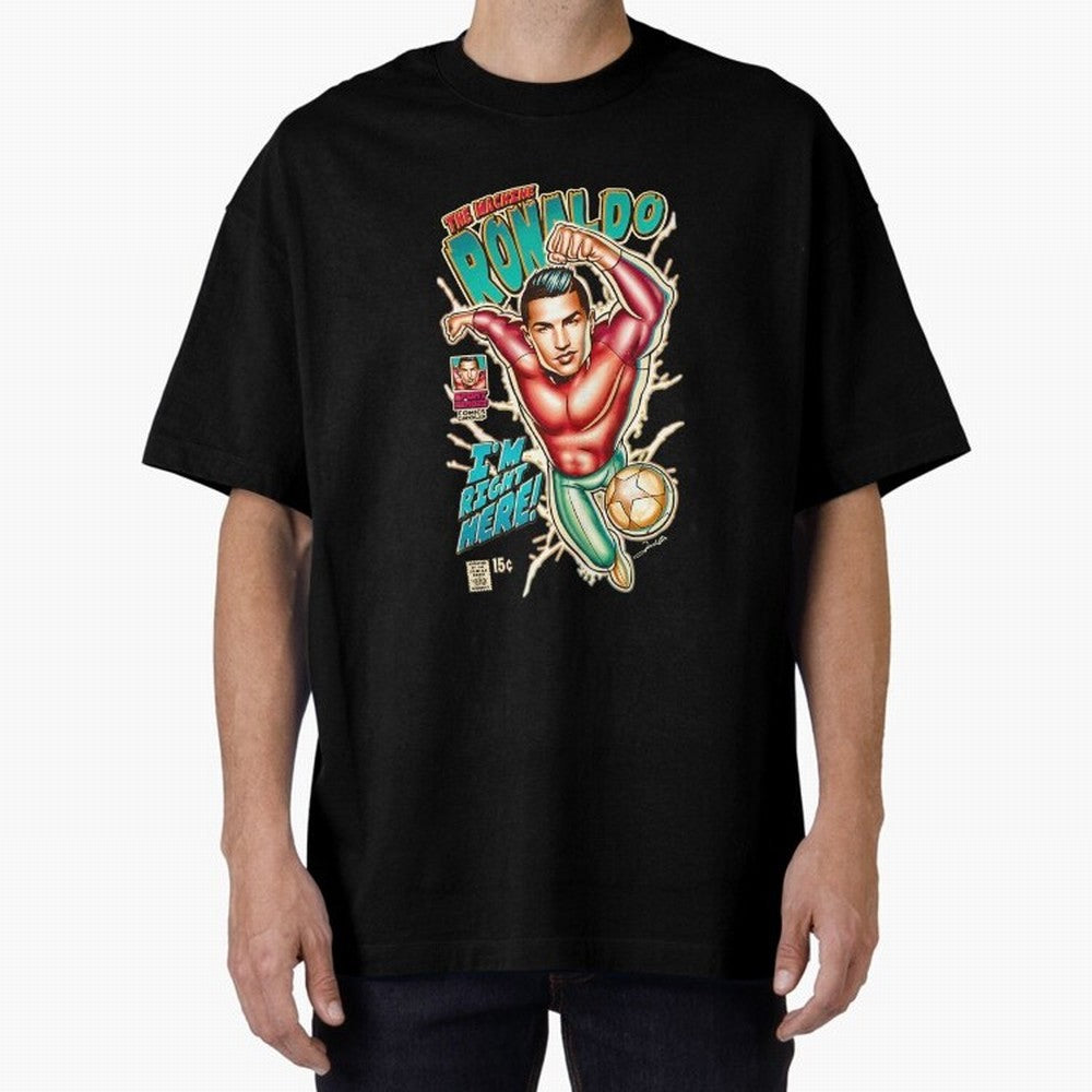 Cristiano Ronaldo CR7 Cristiano Ronaldo Oversized T-Shirt Enjoy Global Football Passion for FIFA World Cup 2026 Group Stage, Built around Haaland and Mbappe, Portugal, Sports Nostalgia, International Competition, Famous Players and Unforgettable