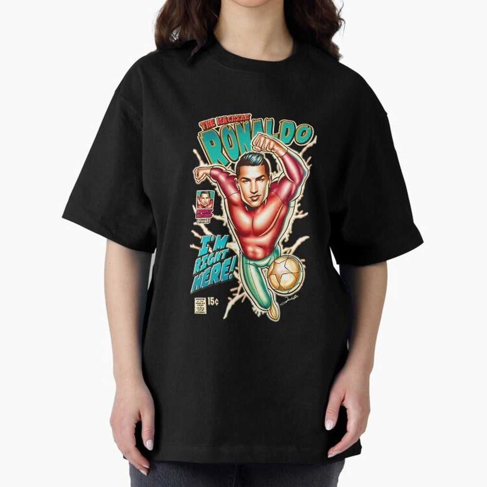 Cristiano Ronaldo CR7 Cristiano Ronaldo Oversized T-Shirt Enjoy Global Football Passion for FIFA World Cup 2026 Group Stage, Built around Haaland and Mbappe, Portugal, Sports Nostalgia, International Competition, Famous Players and Unforgettable