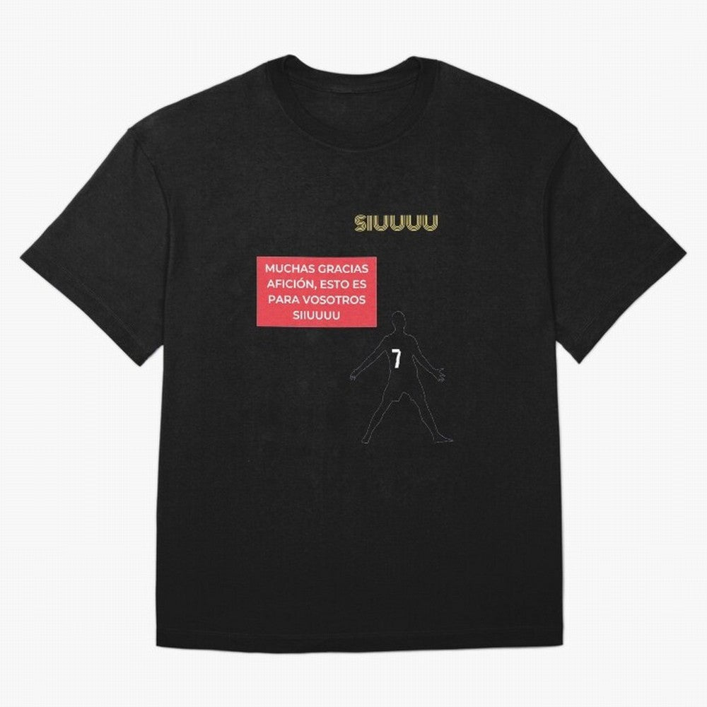 SIUUU CR7 Oversized T-Shirt Experience the Global Stage of FIFA World Cup 2026 USA Canada Mexico Capturing Neymar, Portugal Energy, Football History, Final Match Energy, Crowd Noise and Once in a Lifetime Moments; Perfect for Fans, Collectors,