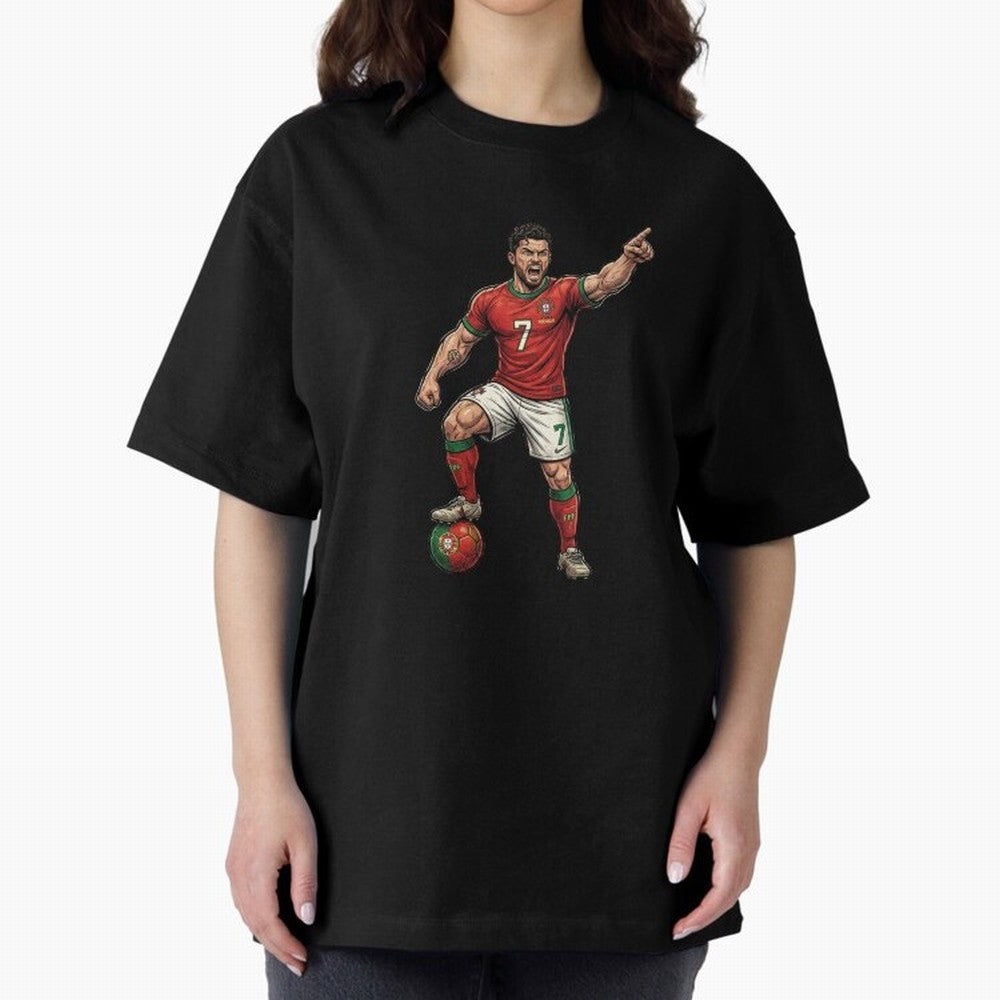 The ultimate soccer player | anime style Oversized T-Shirt Share FIFA World Cup 2026 USA Canada Mexico with Haaland and Mbappe, Argentina Energy, Game Day Rituals, Football Legends, Country Pride and the Road to the Final; Perfect for Fans,