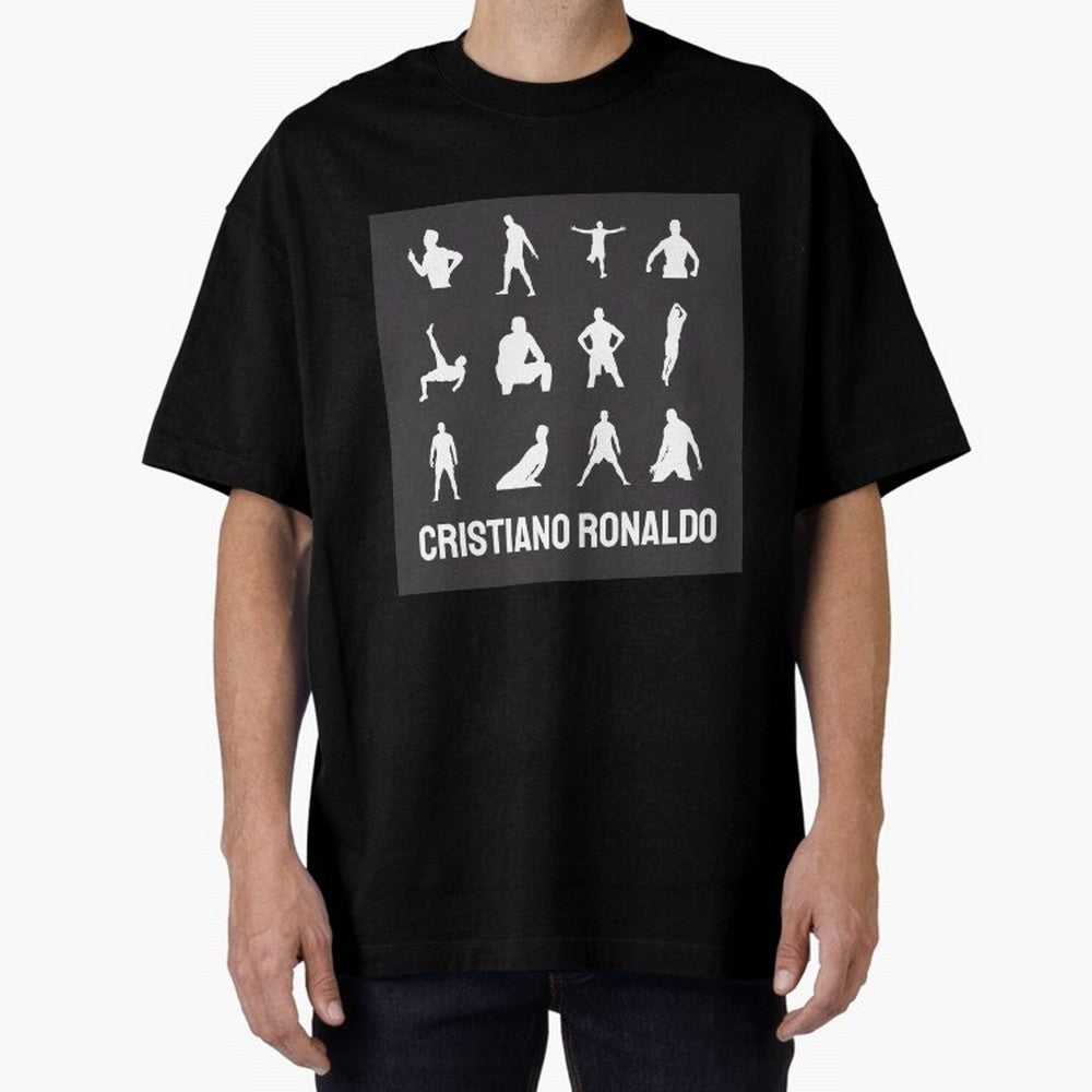 Cristiano Ronaldo Minimalism Silhouette Oversized T-Shirt Celebrate Classic Football Spirit in the FIFA World Cup 2026 Group Stage Journey through Neymar Highlights, Netherlands Pride, Supporter Pride, Iconic Celebrations, Legendary Names and