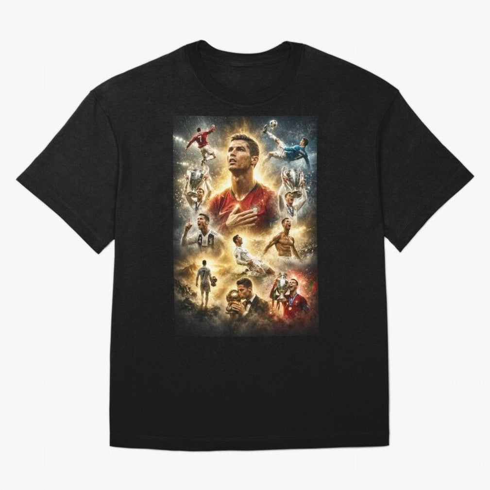 Cristiano Ronaldo Oversized T-Shirt Bring a Champion Mindset to FIFA World Cup 2026 Spirit, Inspired by Brazil, Portugal and Argentina, Mbappe and Neymar, Football Festival Excitement, Trophy Ambitions, Country Rivalries and Star Player Buzz; Made