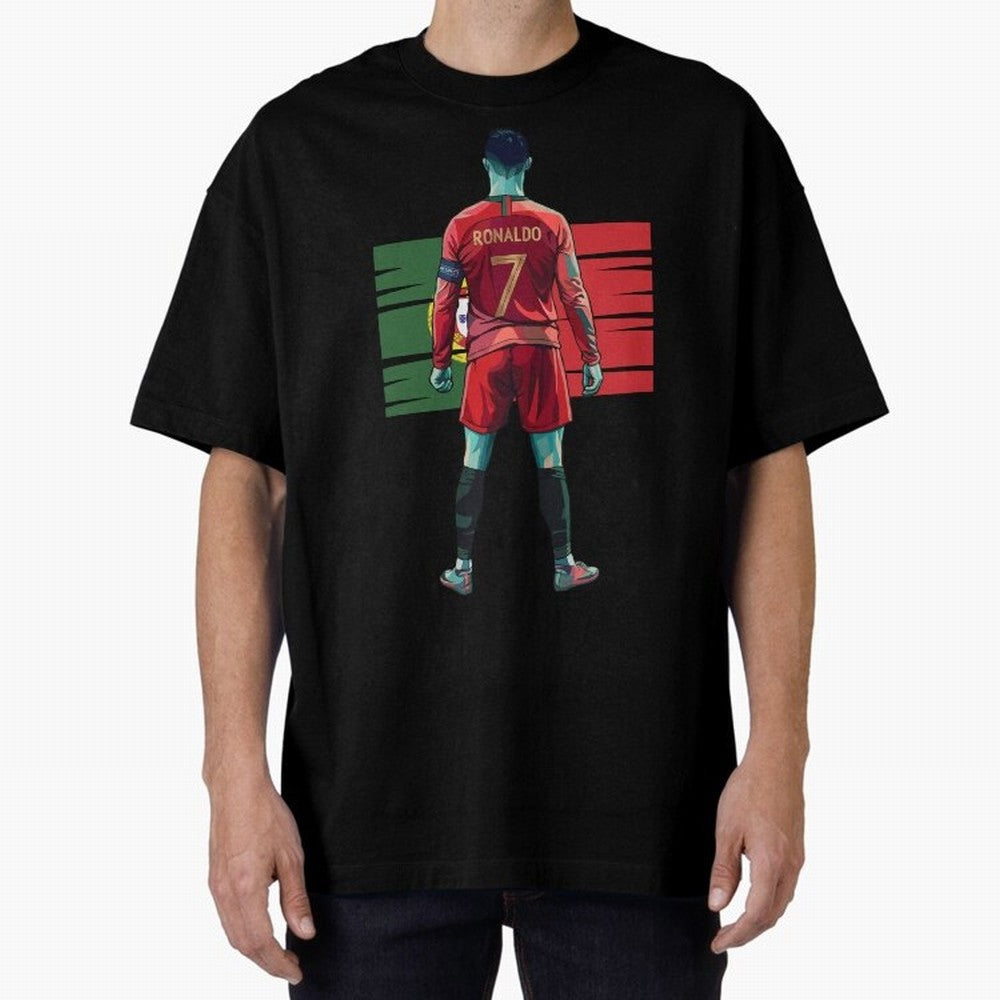 Cristiano Ronaldo Oversized T-Shirt Celebrate Fan Favorites in FIFA World Cup 2026 Spirit, Made for Argentina, France and Brazil, Messi, Game Day Rituals, Football Legends, Country Pride and the Road to the Final; Perfect for Fans, Collectors,