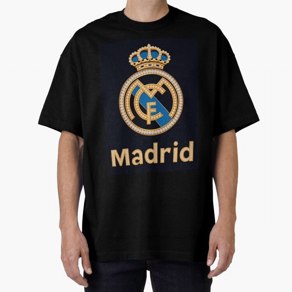 Madrid Oversized T-Shirt Make Memories around FIFA World Cup 2026 Group Stage Filled with CR7 and Messi, England and Germany Energy, Supporter Pride, Iconic Celebrations, Legendary Names and Global Match Day Energy; Made for Die Hard Supporters,