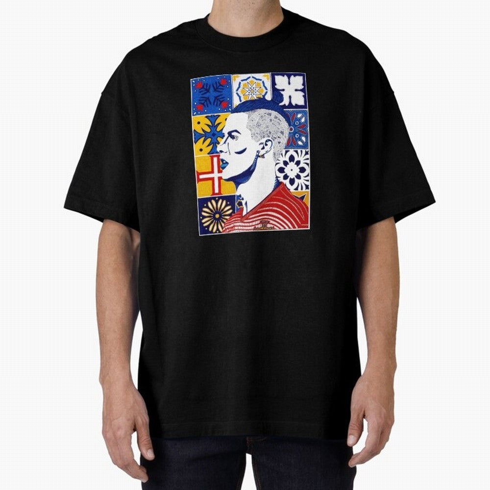 Cristiano Ronaldo Azulejos Oversized T-Shirt Join FIFA World Cup 2026 USA Canada Mexico for Fans of CR7 and Argentina, France and Brazil, Bringing Stadium Memories, Football Loyalty, International Chants and Championship Tradition; Perfect for