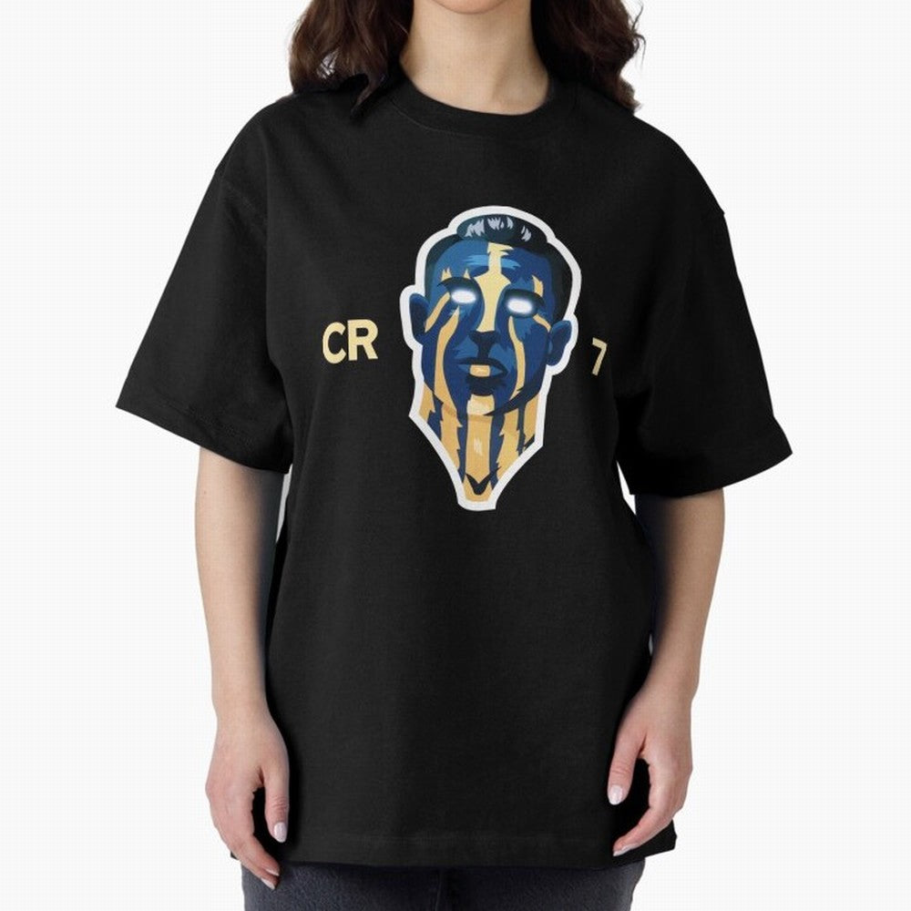 Cristiano Ronaldo Oversized T-Shirt Support Iconic Players in FIFA World Cup 2026 Group Stage Celebrating Mbappe and Neymar, Argentina, France and Brazil Energy, Goal Celebration Energy, Supporter Heritage, Football Icons and Worldwide Tournament