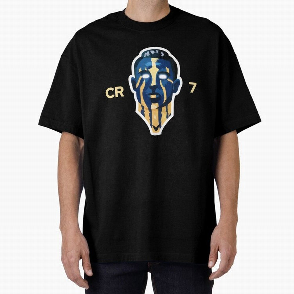 Cristiano Ronaldo Oversized T-Shirt Support Iconic Players in FIFA World Cup 2026 Group Stage Celebrating Mbappe and Neymar, Argentina, France and Brazil Energy, Goal Celebration Energy, Supporter Heritage, Football Icons and Worldwide Tournament