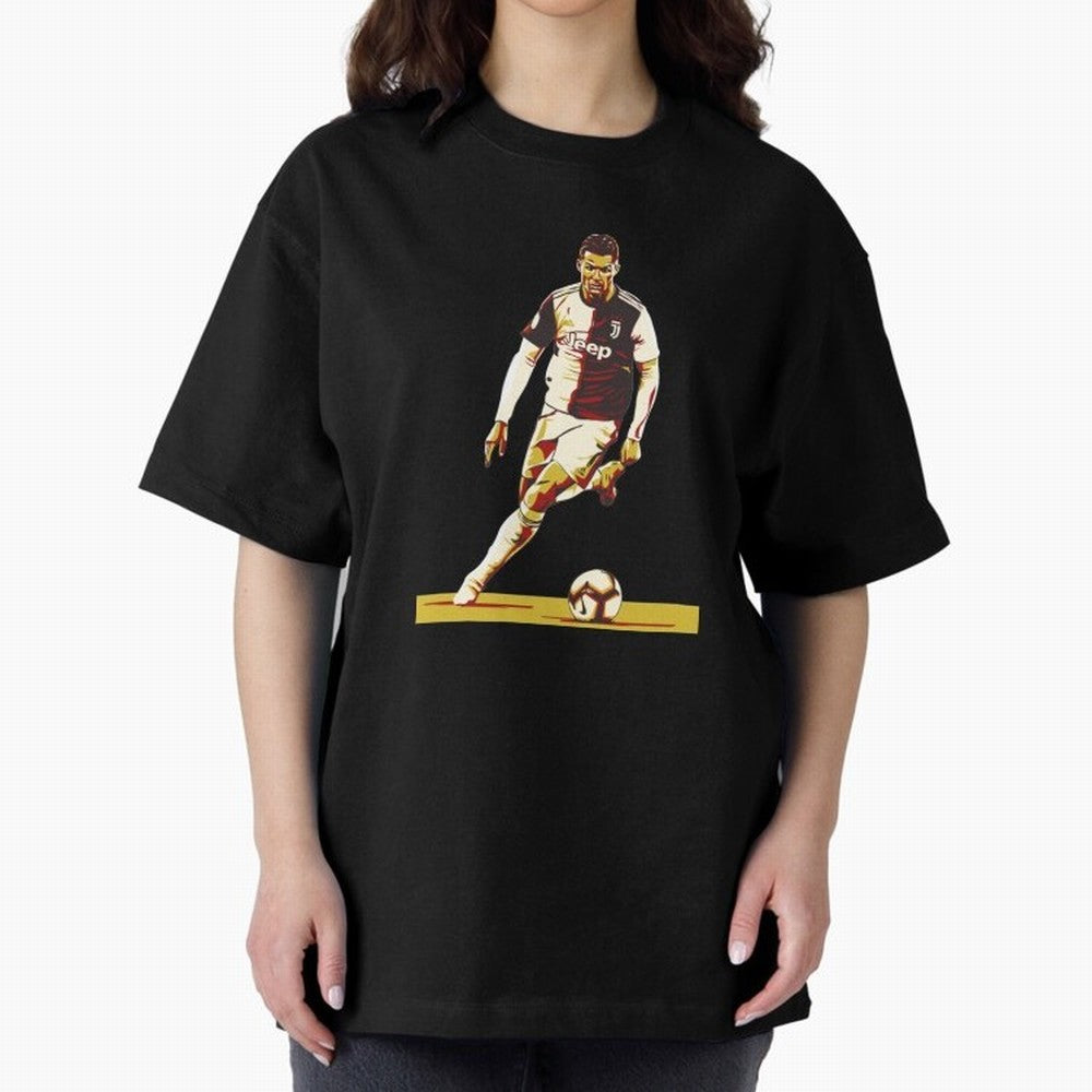Ronaldo Oversized T-Shirt Spotlight Global Football Passion for FIFA World Cup 2026 Group Stage, Centered on Haaland and Mbappe, Spain and Netherlands, Stadium Chants, National Pride, Trophy Dreams and Unforgettable Football Memories; Created for