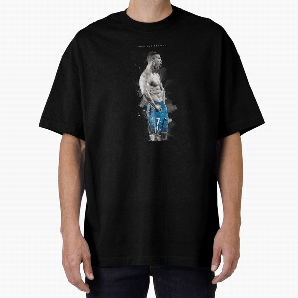 Cristiano Ronaldo Oversized T-Shirt Carry the Dream of Global Football Passion for FIFA World Cup 2026 Group Stage, Celebrating CR7 and Messi, France and Portugal, Global Supporter Spirit, Legendary Goals, National Colors and Tournament