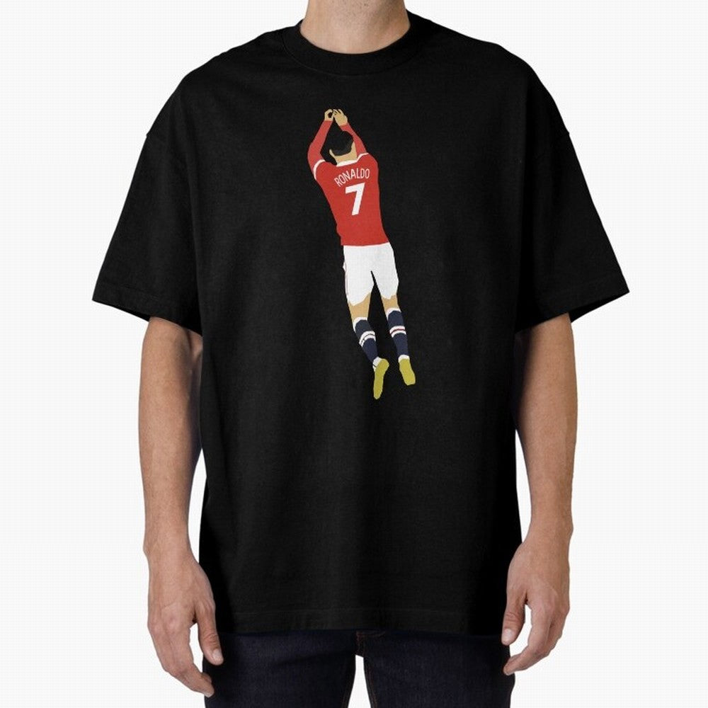 Cristiano Ronaldo Oversized T-Shirt Celebrate Fan Favorites in FIFA World Cup 2026 Capturing Mbappe, Argentina Energy, Champion Mindset, Group Stage Buzz, Knockout Tension and Passionate Fan Culture; Created for Match Day Parties, Soccer Gifts, Fan
