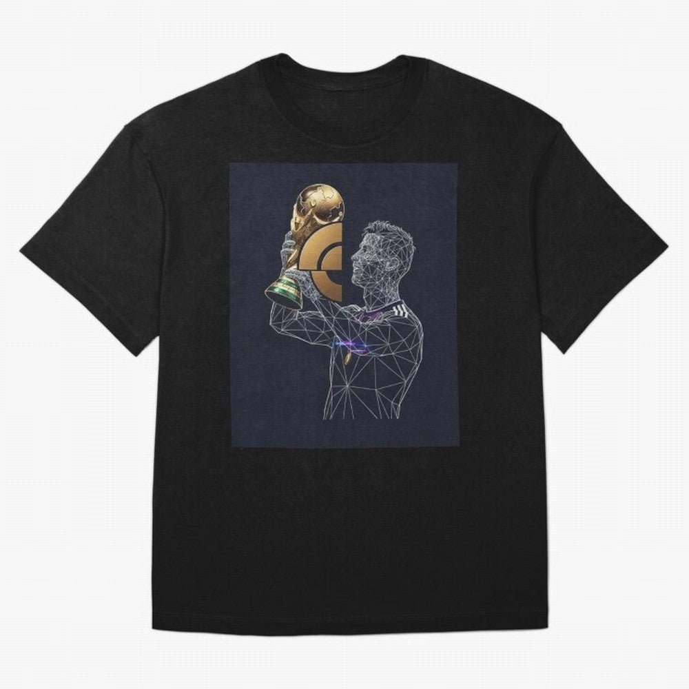 Digital Football Oversized T-Shirt Honor Football Greatness during FIFA World Cup 2026 Spirit, Inspired by England, France and Netherlands, CR7, Champion Mindset, Group Stage Buzz, Knockout Tension and Passionate Fan Culture; Great for Supporters
