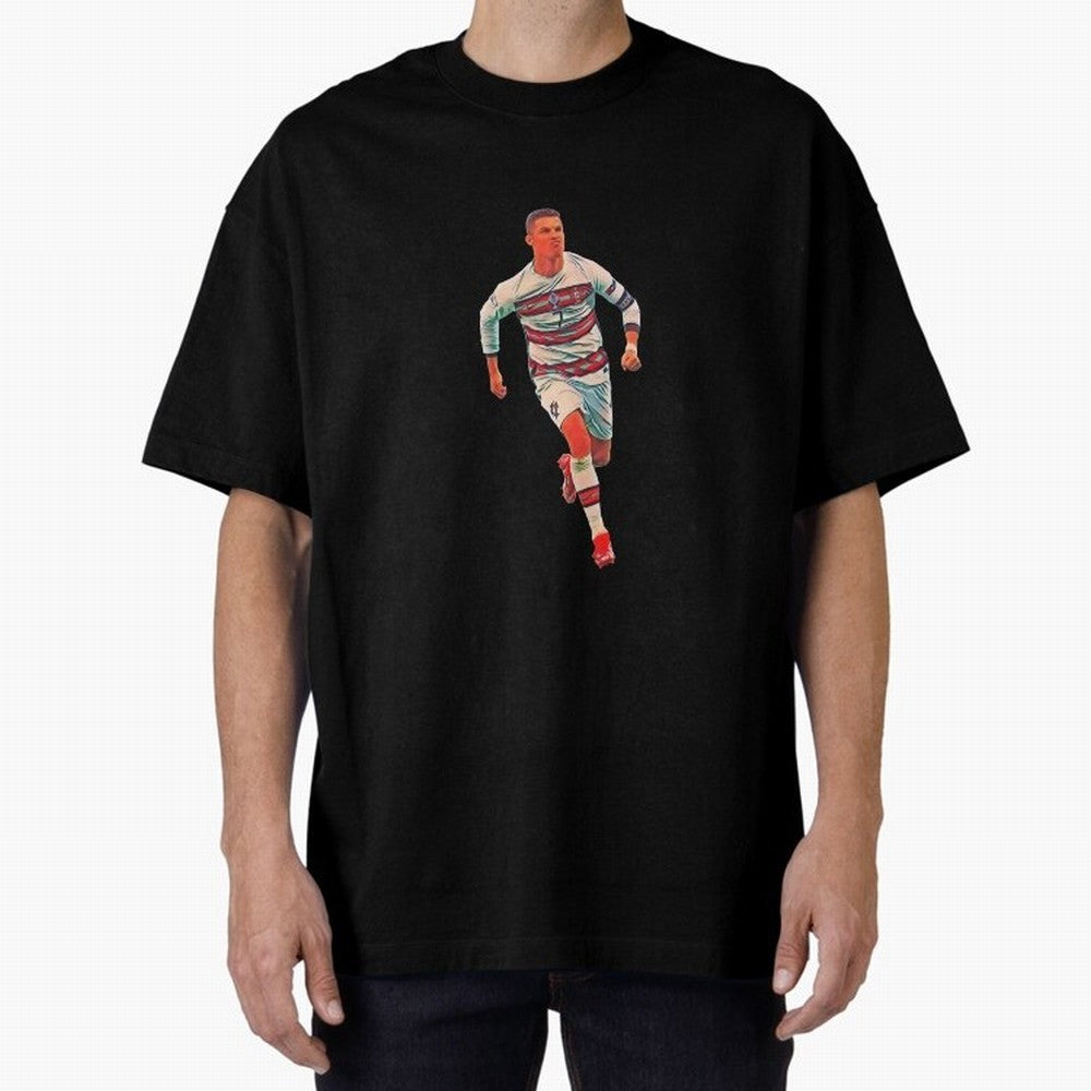 a gread celebration from the goat Oversized T-Shirt Make Memories around Match Day Hype around FIFA World Cup 2026 USA Canada Mexico, Neymar, Haaland and Cristiano Ronaldo, Spain and Netherlands, Football Passion, Legendary Performances, Festival