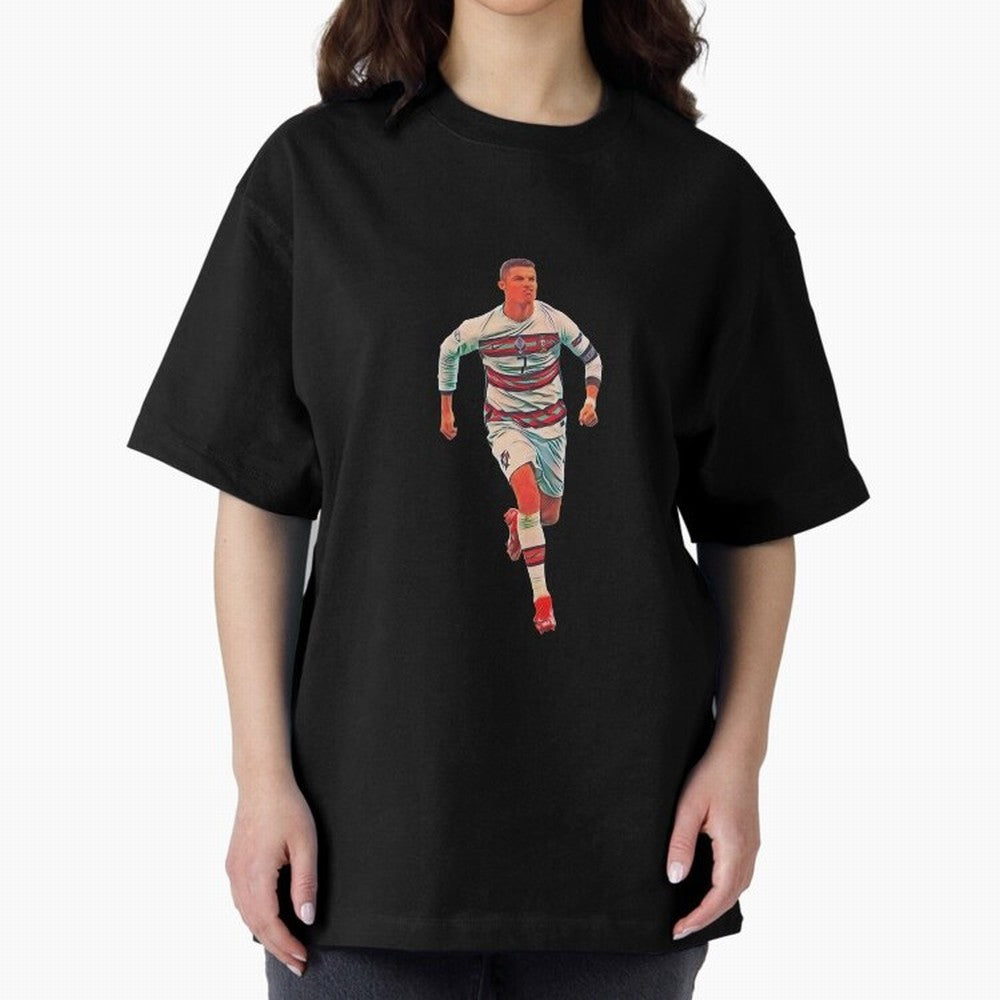 a gread celebration from the goat Oversized T-Shirt Make Memories around Match Day Hype around FIFA World Cup 2026 USA Canada Mexico, Neymar, Haaland and Cristiano Ronaldo, Spain and Netherlands, Football Passion, Legendary Performances, Festival