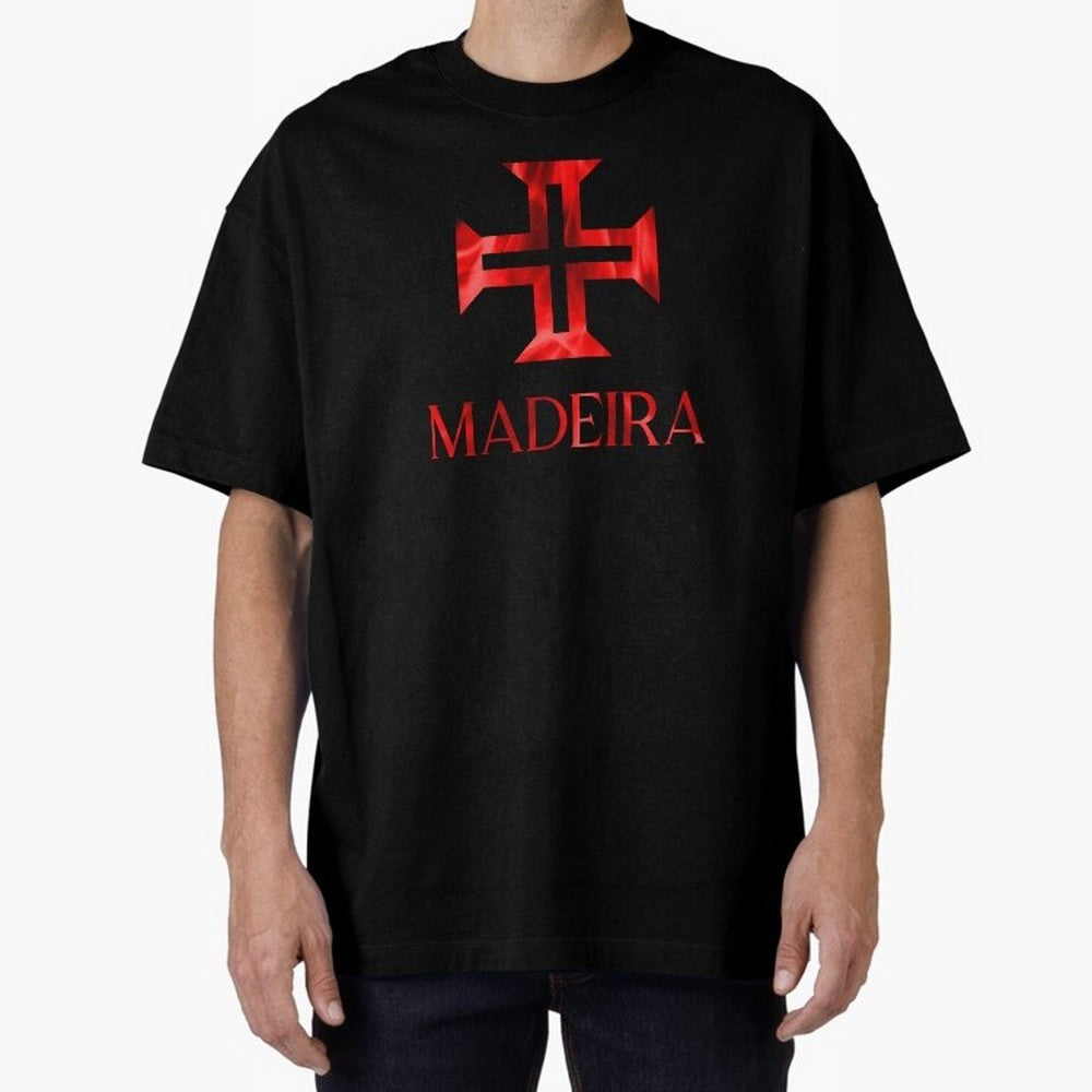 Madeira flames Oversized T-Shirt Carry National Pride through the FIFA World Cup 2026 Journey through Haaland Highlights, England Pride, Retro Football Energy, Iconic Rivalries, Trophy Chase Drama and Stadium Atmosphere; Perfect for Supporters Who