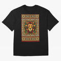 Portuguese Geometric Lion Portrait Oversized T-Shirt Feel Match Day Hype around FIFA World Cup 2026, Messi, Neymar and Mbappe, Argentina, Supporter Pride, Iconic Celebrations, Legendary Names and Global Match Day Energy; Ideal for Passionate Fans