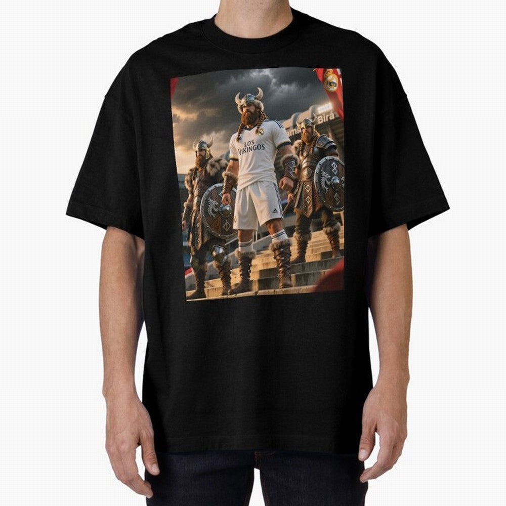 Los Vikingos del Bernab¨¦u Oversized T-Shirt Bring Champion Energy into FIFA World Cup 2026 Group Stage Spirit, Centered on Netherlands, Mbappe, Classic Soccer Heritage, Championship Pressure, Fan Loyalty and International Pride; Perfect for Fans,